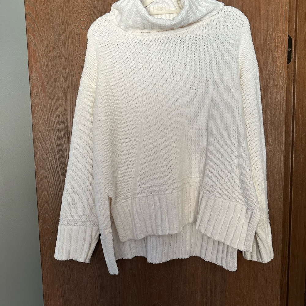Cozy White Turtleneck Sweater